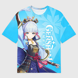 Футболка оверсайз мужская Genshin Impact, Аяка, цвет: 3D-принт