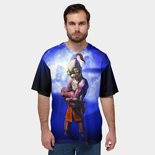 Мужская футболка оверсайз Abe / 3D-принт – фото 3