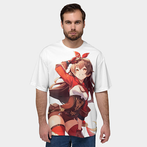 Мужская футболка оверсайз Amber Gliding Champion / 3D-принт – фото 3