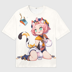 Футболка оверсайз мужская Diona Katzlein Cocktail, цвет: 3D-принт