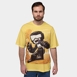 Футболка оверсайз мужская Танкист Tankman, цвет: 3D-принт — фото 2