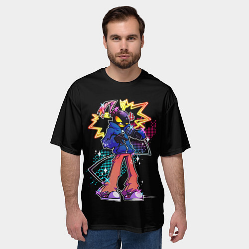 Мужская футболка оверсайз FNF УИТТИ WHITTY / 3D-принт – фото 3