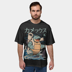 Футболка оверсайз мужская Бластозавр, цвет: 3D-принт — фото 2