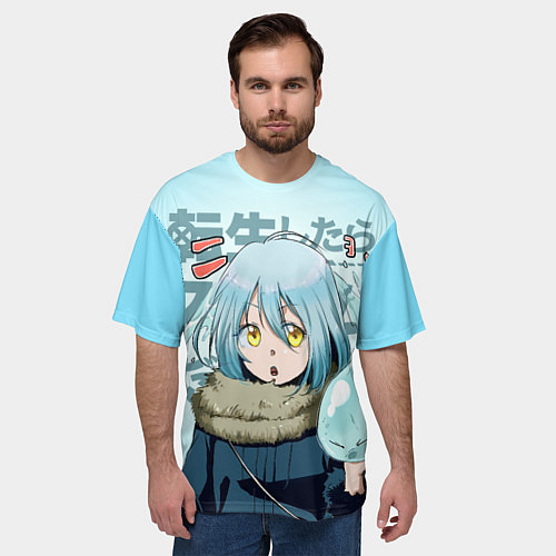 Мужская футболка оверсайз Римуру Темпест, TenSura / 3D-принт – фото 3