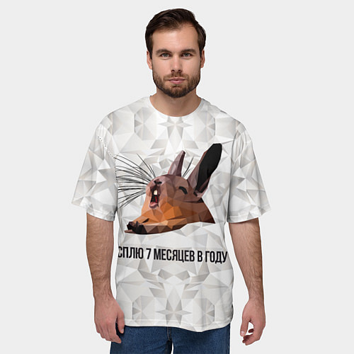 Мужская футболка оверсайз Сурок / 3D-принт – фото 3
