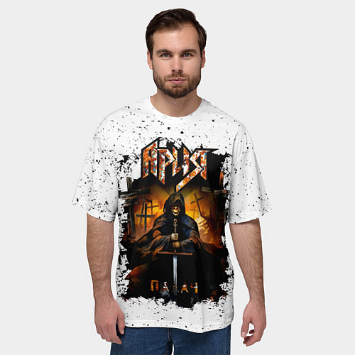 Мужская футболка оверсайз Ария ПАЛАЧ / 3D-принт – фото 3