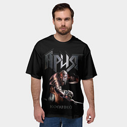 Футболка оверсайз мужская Ария - КОЛИЗЕЙ, цвет: 3D-принт — фото 2