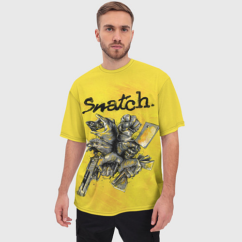 Мужская футболка оверсайз Snatch: Art / 3D-принт – фото 3