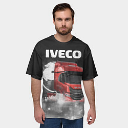 Футболка оверсайз мужская Iveco truck, цвет: 3D-принт — фото 2