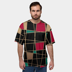 Футболка оверсайз мужская Модный абстрактный узор, цвет: 3D-принт — фото 2
