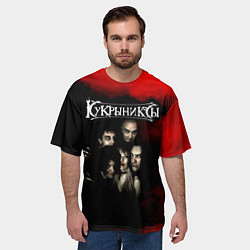 Футболка оверсайз мужская Группа Кукрыниксы, цвет: 3D-принт — фото 2