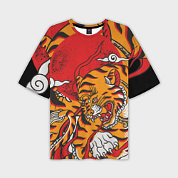 Футболка оверсайз мужская Год тигра, цвет: 3D-принт