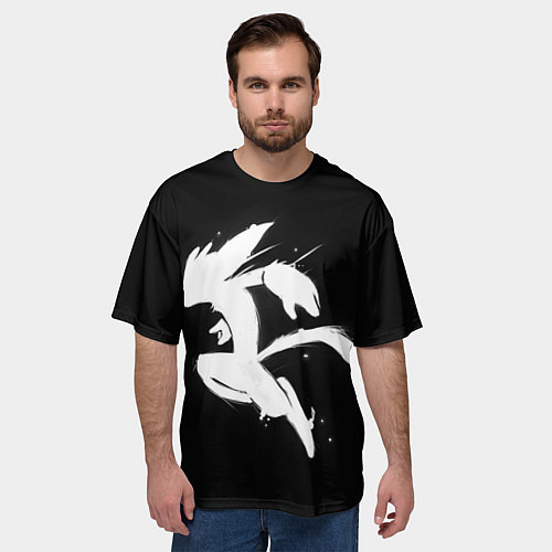 Мужская футболка оверсайз Ori Дух леса / 3D-принт – фото 3