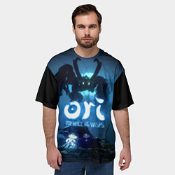Футболка оверсайз мужская Крик, Ори и Ку, цвет: 3D-принт — фото 2
