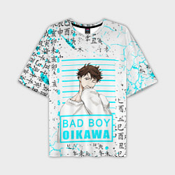 Футболка оверсайз мужская ТООРУ ОЙКАВА OIKAWA TORU, цвет: 3D-принт
