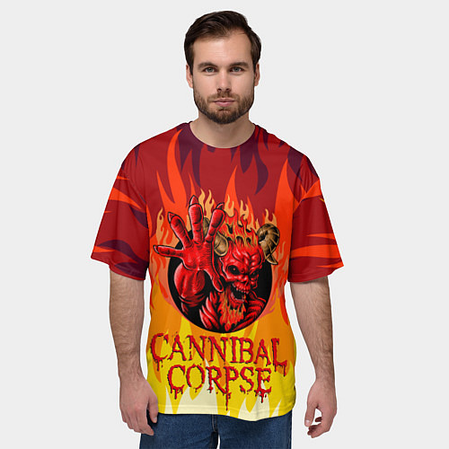 Мужская футболка оверсайз Cannibal Corpse Труп Канниба / 3D-принт – фото 3