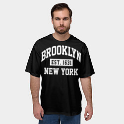Футболка оверсайз мужская Brooklyn, цвет: 3D-принт — фото 2
