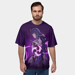 Футболка оверсайз мужская БААЛ BAAL ГЕНШИН, цвет: 3D-принт — фото 2