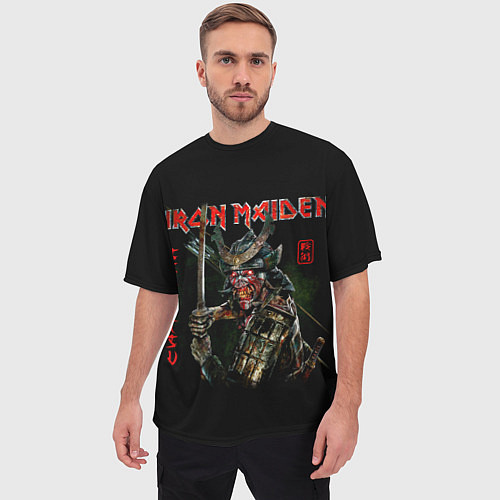 Мужская футболка оверсайз Iron Maiden, Senjutsu / 3D-принт – фото 3
