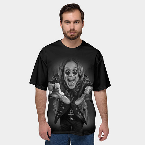 Мужская футболка оверсайз OZZY OSBOURNE / 3D-принт – фото 3