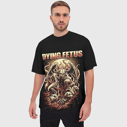 Мужская футболка оверсайз Dying Fetus / 3D-принт – фото 3