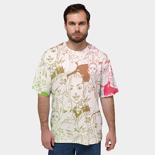 Мужская футболка оверсайз ДОРАКЕН Токийские Мстители / 3D-принт – фото 3