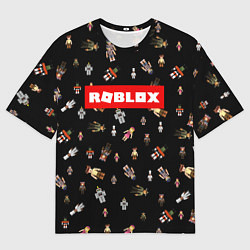 Футболка оверсайз мужская ROBLOX PATTERN РОБЛОКС Z, цвет: 3D-принт