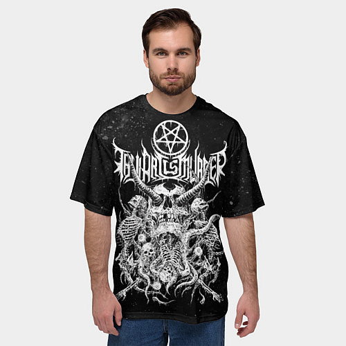 Мужская футболка оверсайз Thy Art Is Murder / 3D-принт – фото 3