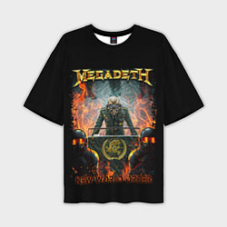 Футболка оверсайз мужская Megadeth, цвет: 3D-принт