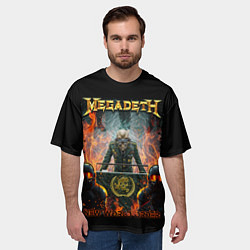 Футболка оверсайз мужская Megadeth, цвет: 3D-принт — фото 2
