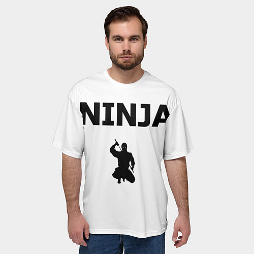 Мужская футболка оверсайз Ninja / 3D-принт – фото 3