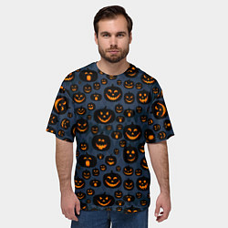 Футболка оверсайз мужская HALLOWEEN, цвет: 3D-принт — фото 2