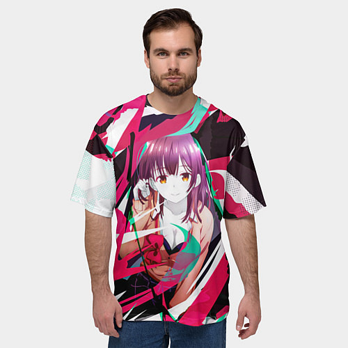 Мужская футболка оверсайз Sayu Ogiwara / 3D-принт – фото 3