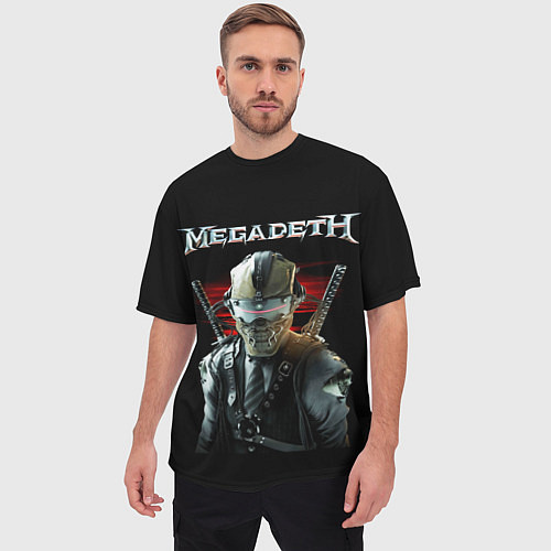 Мужская футболка оверсайз Megadeth / 3D-принт – фото 3