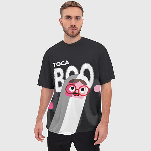 Мужская футболка оверсайз Toca Boo / 3D-принт – фото 3
