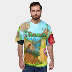Футболка оверсайз мужская Terraria Террария Z, цвет: 3D-принт — фото 2