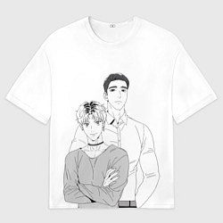 Футболка оверсайз мужская Bj MD и Чан У, цвет: 3D-принт
