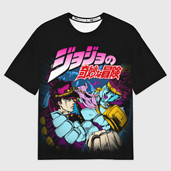 Футболка оверсайз мужская Джотаро Star Platinum, JoJos Bizarre Adventure, цвет: 3D-принт