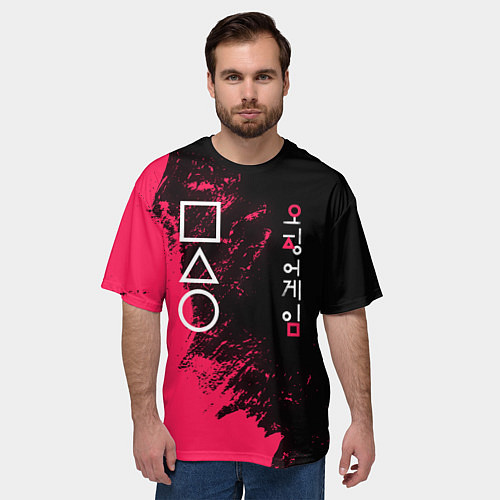 Мужская футболка оверсайз Ojingeo Geim / 3D-принт – фото 3