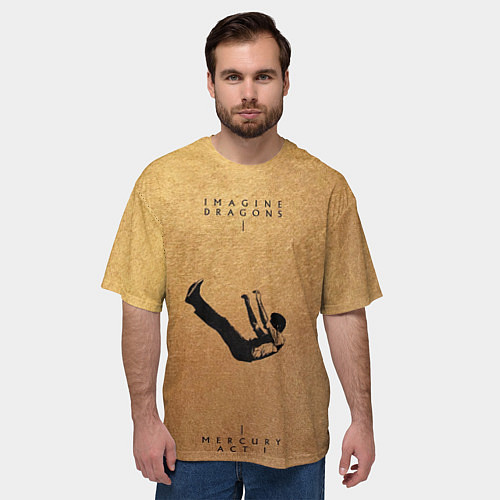 Мужская футболка оверсайз Mercury Act 1 - Imagine Dragons / 3D-принт – фото 3