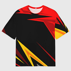Футболка оверсайз мужская Уникальные линии, цвет: 3D-принт
