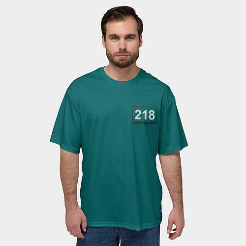 Мужская футболка оверсайз Игрок 218 / 3D-принт – фото 3
