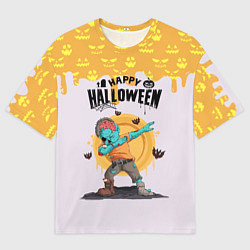 Футболка оверсайз мужская Dab zombie halloween, цвет: 3D-принт