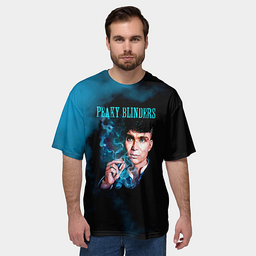 Мужская футболка оверсайз Томас Шелби - Острые козырьки / 3D-принт – фото 3