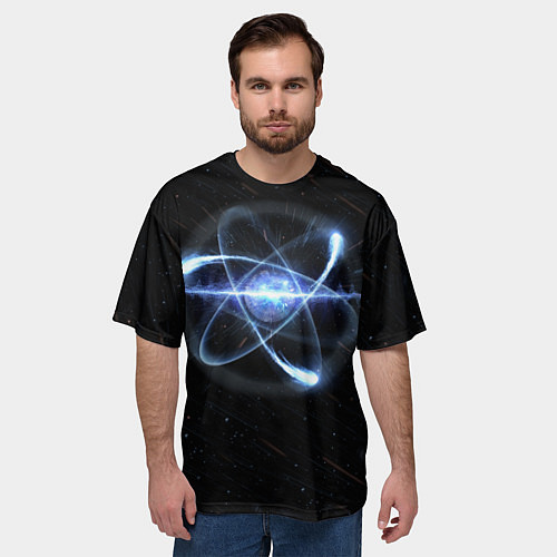 Мужская футболка оверсайз К В А Н Т / 3D-принт – фото 3