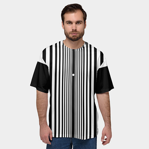 Мужская футболка оверсайз Эффект Доплера / 3D-принт – фото 3