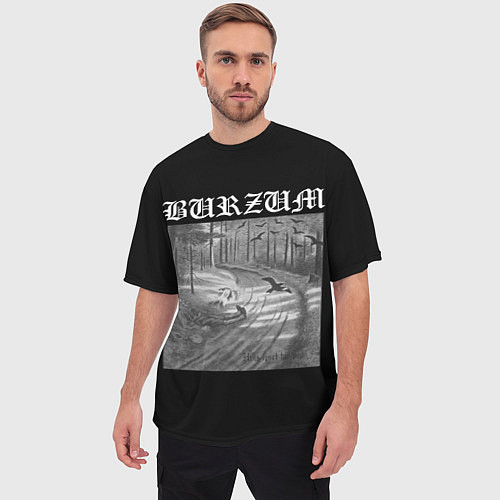 Мужская футболка оверсайз Burzum Hvis lyset tar oss / 3D-принт – фото 3