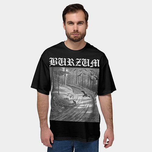 Мужская футболка оверсайз Burzum Hvis lyset tar oss / 3D-принт – фото 3