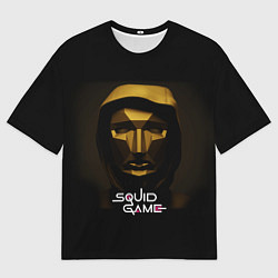 Футболка оверсайз мужская РАСПОРЯДИТЕЛЬ ИГРА В КАЛЬМАРА SQUID GAME, цвет: 3D-принт