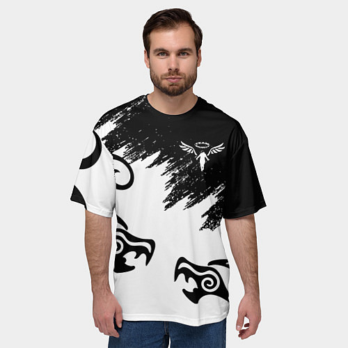 Мужская футболка оверсайз ТОКИЙСКИЕ МСТИТЕЛИ ВАЛЬГАЛЛА / 3D-принт – фото 3